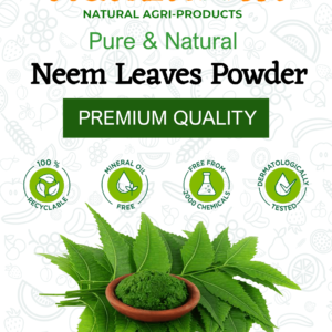 Natural Neem Powder Ideal for Face pack and HairAnti-Pimple and Anti-Bacterial | Chemical Free Hair Cleanser For Healthy Hair
